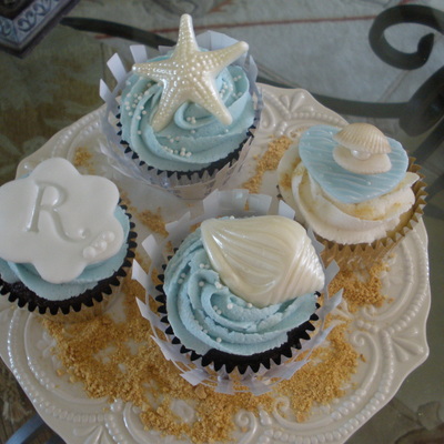 Wedding Cupcakes- Sea Theme