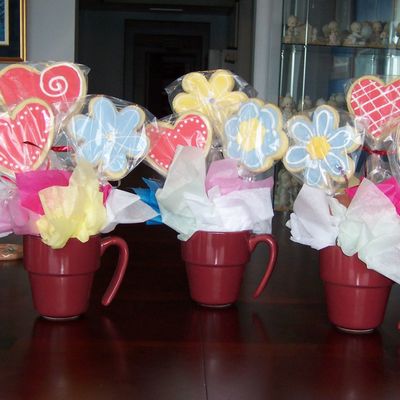 Valentine's Cookie Bouquets
