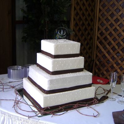 Square Wedding Cake