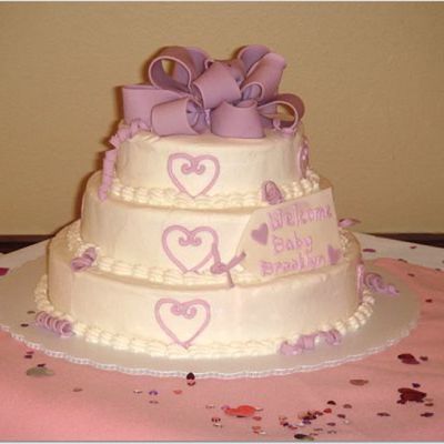 Valentine Baby Shower Cake