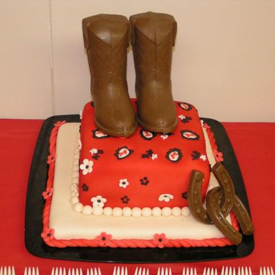 Cowboy Boot Cake