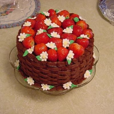 Strawberry Daisy Basketweave