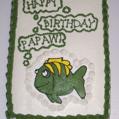 Fish Birthday Cake