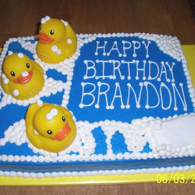 Rubber Ducky Birthday Cake