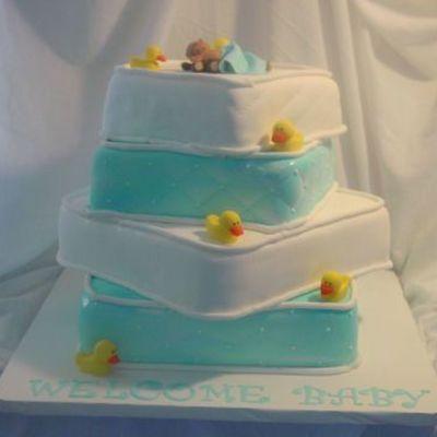 Rubber Ducky Mattress Cake
