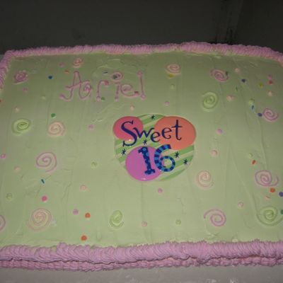 Ariels 16Th Brithday Cake