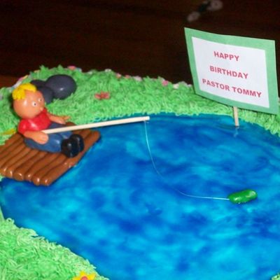 Pastor Tommy's Fishing Cake