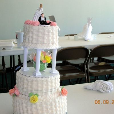 Leaning Wedding Cake