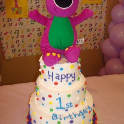 Barney Birthday Cake