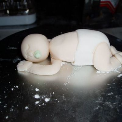 3D Baby For Shower Cake