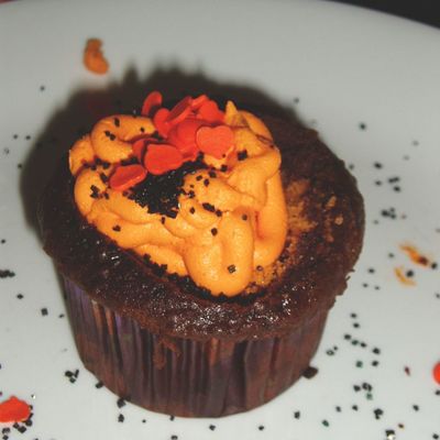 My Son Made Halloween Cupcakes