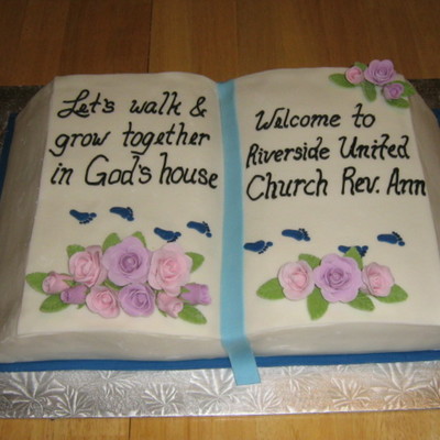 Open Book Cake