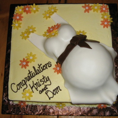 Belly Baby Shower Cake