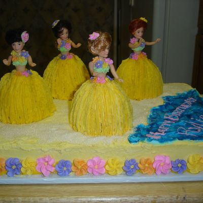 Hula Girls On The Beach