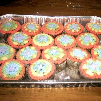 Kaleidoscope Cupcakes