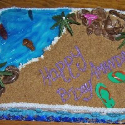 My 1St Beach Cake