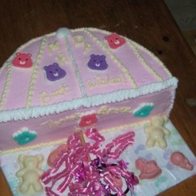 Baby Shower Umbrella With Care Bears