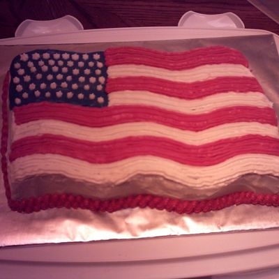 Flag Cake