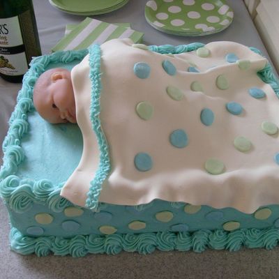 Baby Doll Blanket Cake