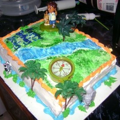 Diego Birthday Cake Side View