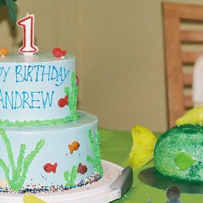 Ocean Fish Cake For Son's 1St Birthday