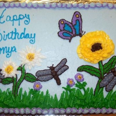 Dragonflies And Flowers