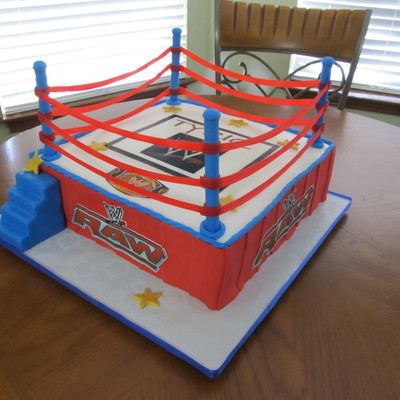 Wrestling Ring Cake