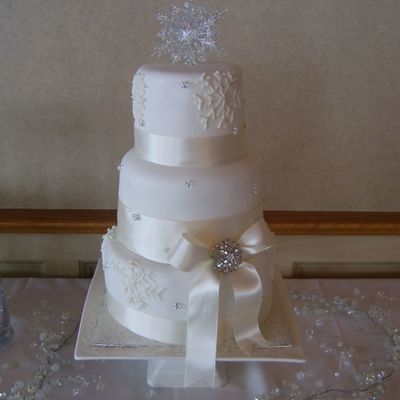 Snowflake Wedding Cake