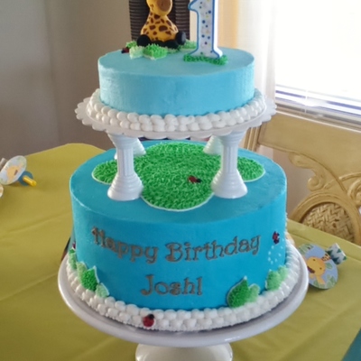 Baby Giraffe - 1St Birthday Cake
