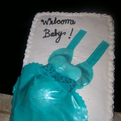 Teal Belly Cake