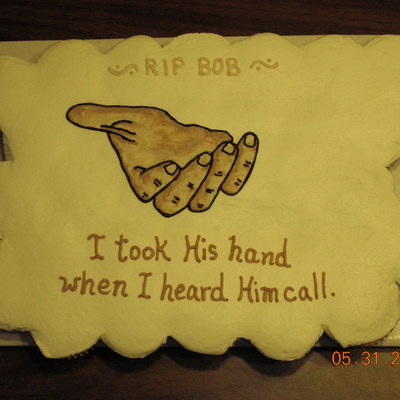 "i Took His Hand" Cupcake Cake