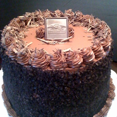 Dark Chocolate Tower Cake