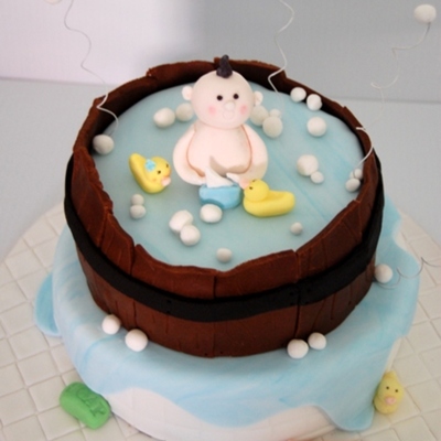 Baby Bath Duck Shower Cake