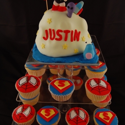 Astro Boy Super Hero 1St Birthday Cake