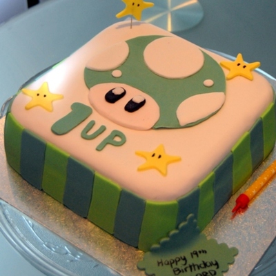 1Up Mario Mushroom Cake!