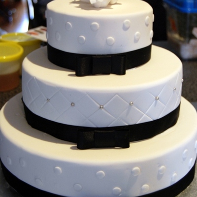First Attempt Wedding Cake