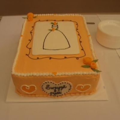 Wedding Dress Bridal Shower Cake