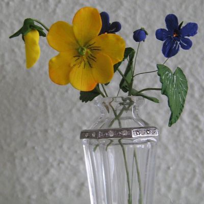 Gum Paste Pansy And Violet