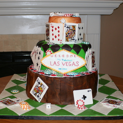 Vegas Themed Cake