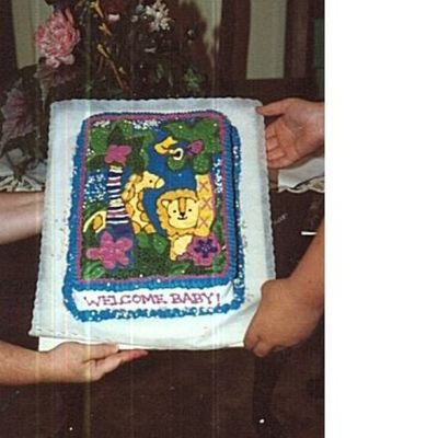 Jungle Baby Shower Cake