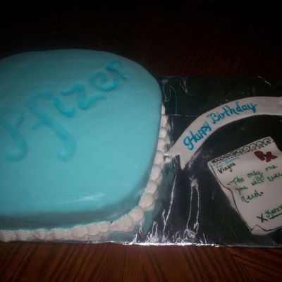 Viagra Pill Birthday Cake..