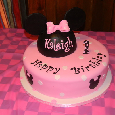 Kaleigh's 1St Birthday Cake