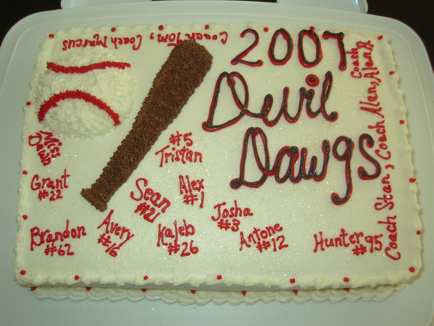 Baseball Banquet Cake