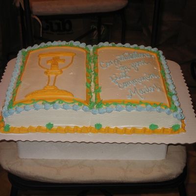 Communion Cake With Chalice