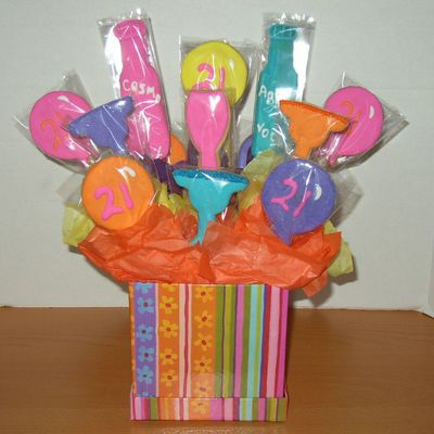 21St B-Day Cookie Bouquet