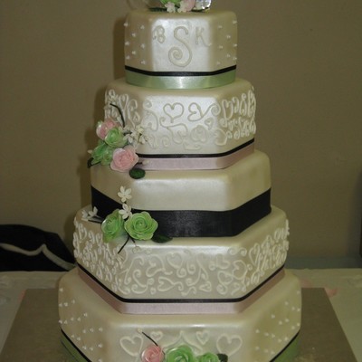 Hexagon Wedding Cake