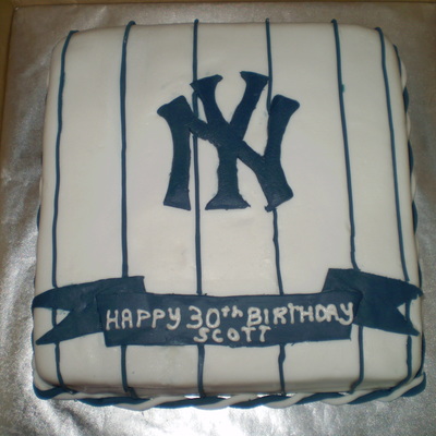 Yankees Birthday Cake
