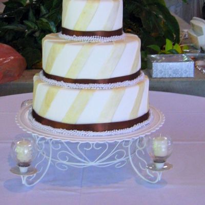 Pearlized Fondant Stripes