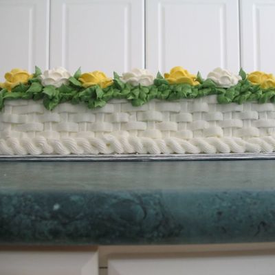 50Th Wedding Anniversary Cake - Side View