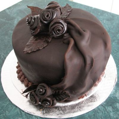 My First Chocolate Fondant Cake
